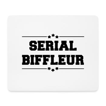 Serial biffleur - Tapis de souris (format paysage) - blanc - Devant