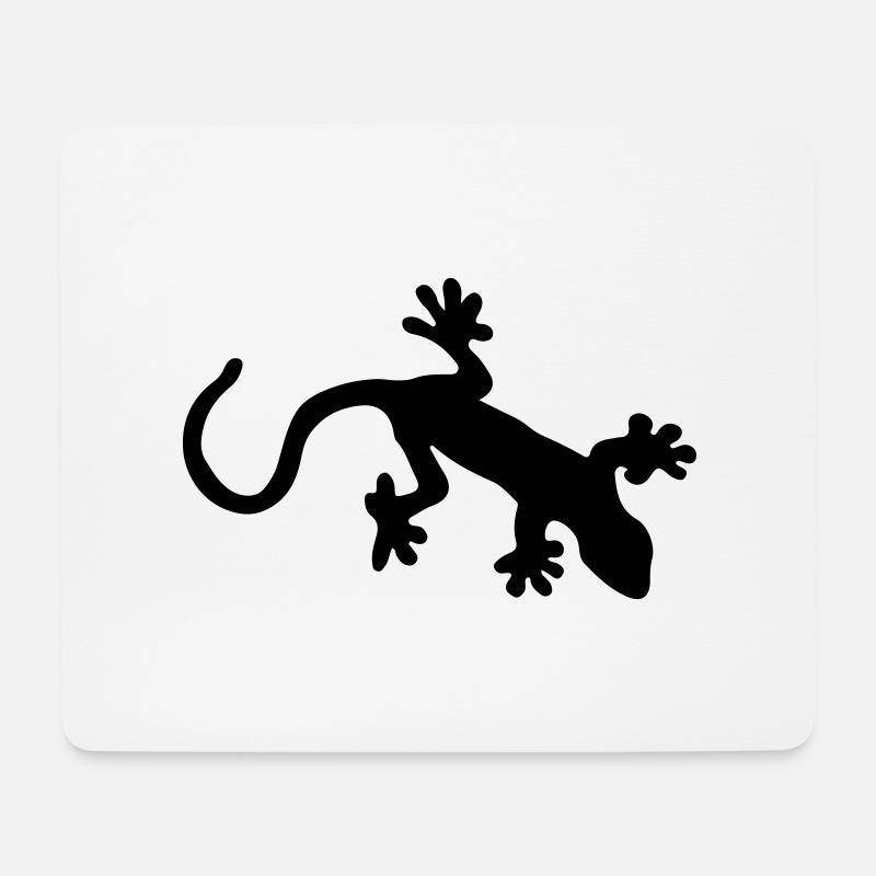 gekko - Mousepad (Querformat) - Weiß