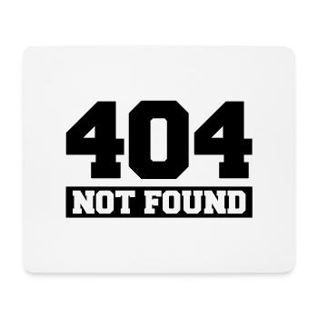 404_not_found_t1 - Mouse Pad (horizontal) - white - Front