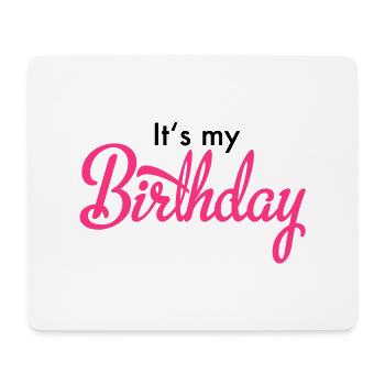 birthday - Mouse Pad (horizontal) - white - Front