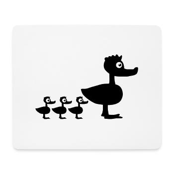Duck Family - Mouse Pad (horizontal) - white - Front