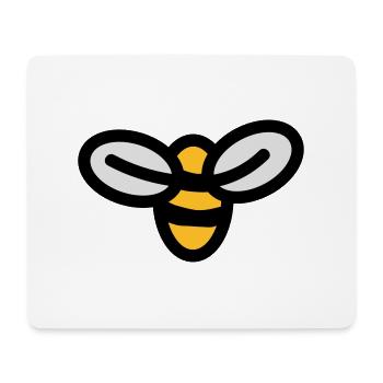 Bee - Tapis de souris (format paysage) - blanc - Devant