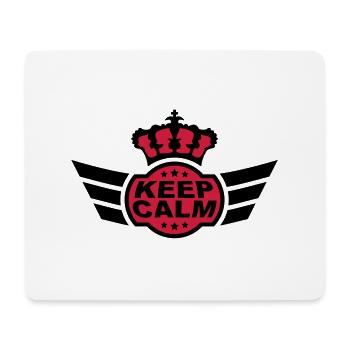 Keep Calm - Mousepad (Querformat) - Weiß - Vorne