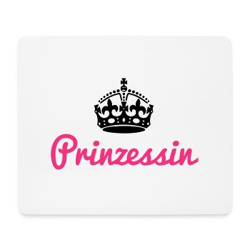 Princess with crown - Mouse Pad (horizontal) - white - Front