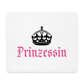 Princess with crown - Mouse Pad (horizontal) - white - Front