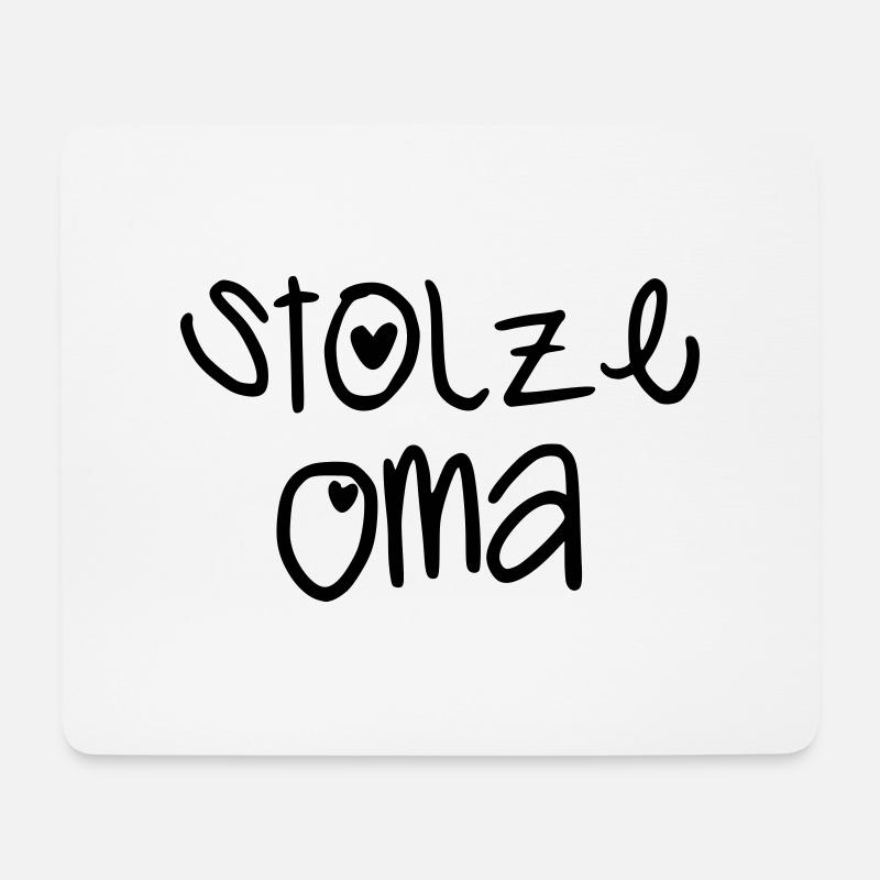 Stolze Oma - Mousepad (Querformat) - Weiß