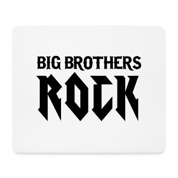 Big Brothers Rock - Tapis de souris (format paysage) - blanc - Devant