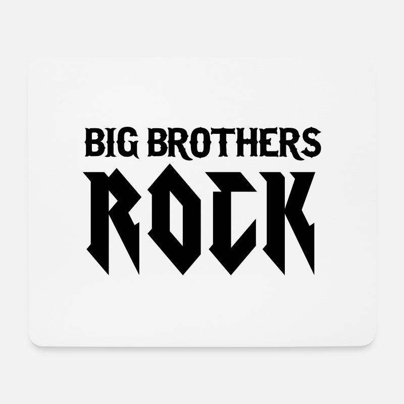 Big Brothers Rock - Mouse Pad (horizontal) - white