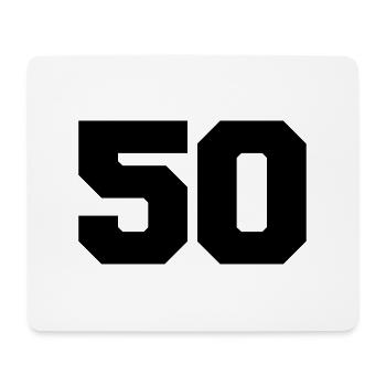 50 - Mousepad (Querformat) - Weiß - Vorne