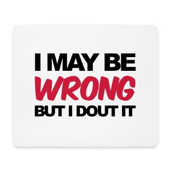 Funny - Tapis de souris (format paysage) - blanc - Devant