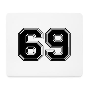 69_Nummer_69_s31 - Mousepad (Querformat) - Weiß - Vorne