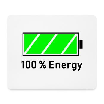 battery - Mouse Pad (horizontal) - white - Front