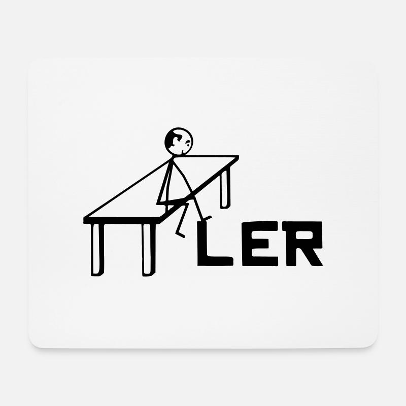 Bilderrätsel, Tischler - Mousepad (Querformat) - Weiß