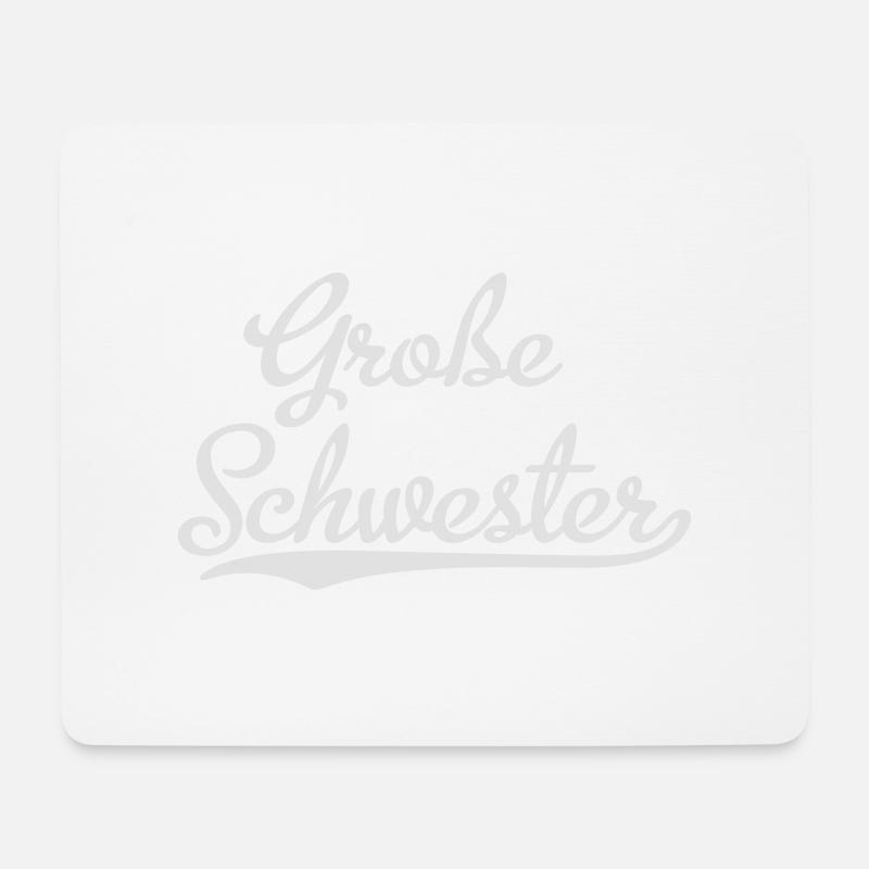 Große Schwester - Mousepad (Querformat) - Weiß