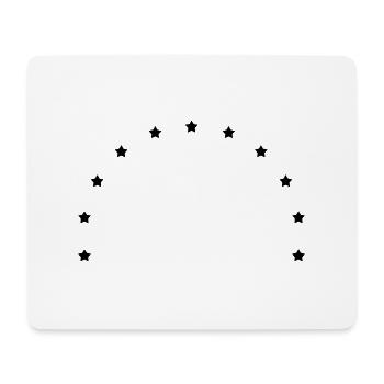 stars symbol - Mousepad (Querformat) - Weiß - Vorne
