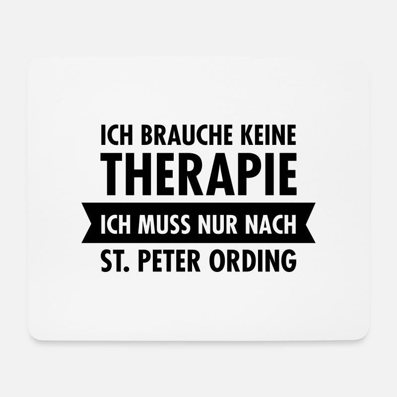 Therapie - St. Peter Ording - Mousepad (Querformat) - Weiß