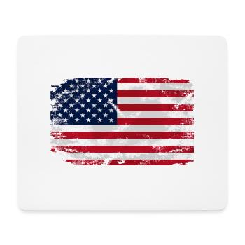 USA Flag - Vintage Look - Mousepad (Querformat) - Weiß - Vorne
