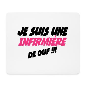 Je suis une infirmière de ouf - Mousepad (Querformat) - Weiß - Vorne