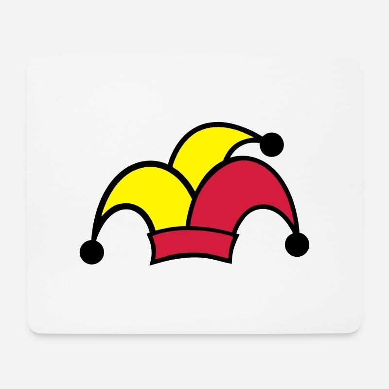 Gaukler, Gauklermütze - Mousepad (Querformat) - Weiß
