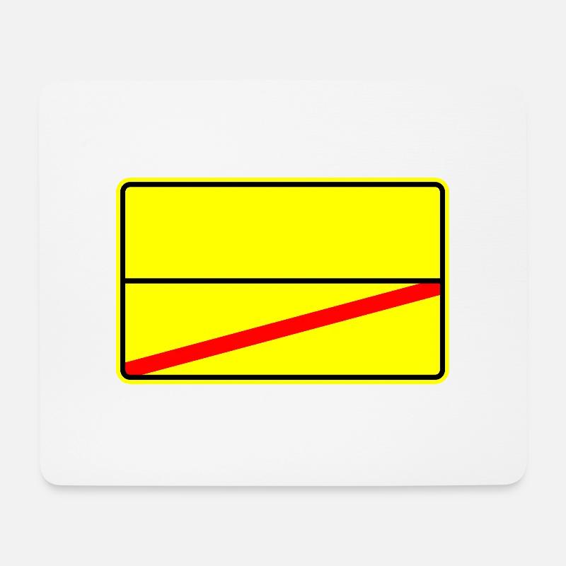 Place Sign Template Icon - Mouse Pad (horizontal) - white
