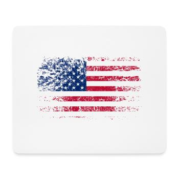 Vintage USA flag - Mouse Pad (horizontal) - white - Front