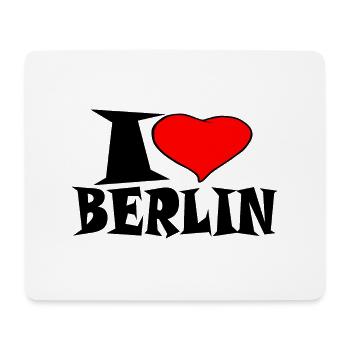 Berlin - J'aime Berlin - Tapis de souris (format paysage) - blanc - Devant
