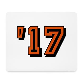2017 '17 Jahr 2017 - Year 2017 - Mousepad (Querformat) - Weiß - Vorne