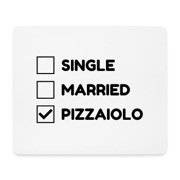 pizza / pizzaiolo / chef / italie / pizzaiola - Tapis de souris (format paysage) - blanc - Devant