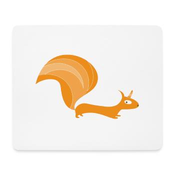 Eichhörnchen mit Einhorn (b) - Mousepad (Querformat) - Weiß - Vorne