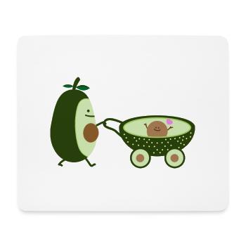 Avocat comme mère marchante (b) - Tapis de souris (format paysage) - blanc - Devant