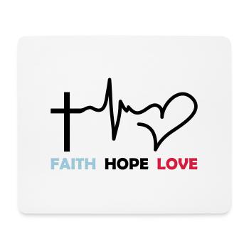 faith_hope_love_2 - Tapis de souris (format paysage) - blanc - Devant