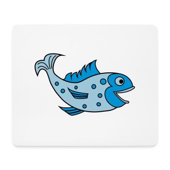 fisch - Mousepad (Querformat) - Weiß - Vorne