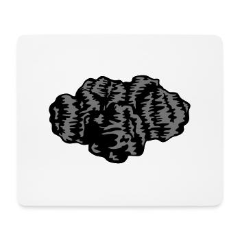 Lots of coal pieces - Mouse Pad (horizontal) - white - Front