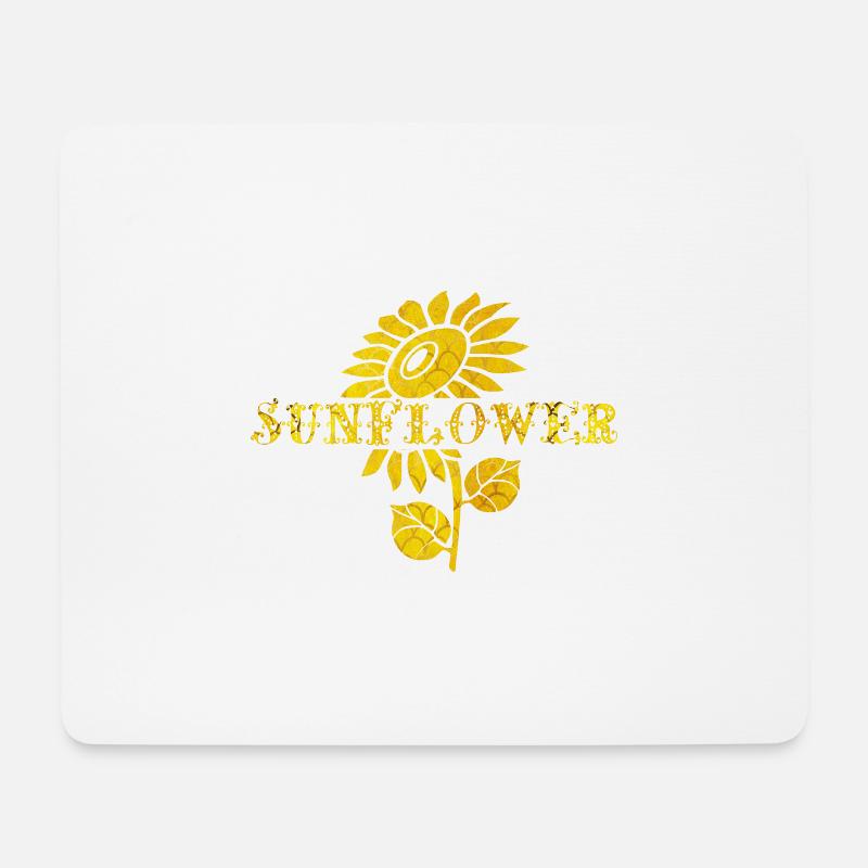 sunflower - Mouse Pad (horizontal) - white