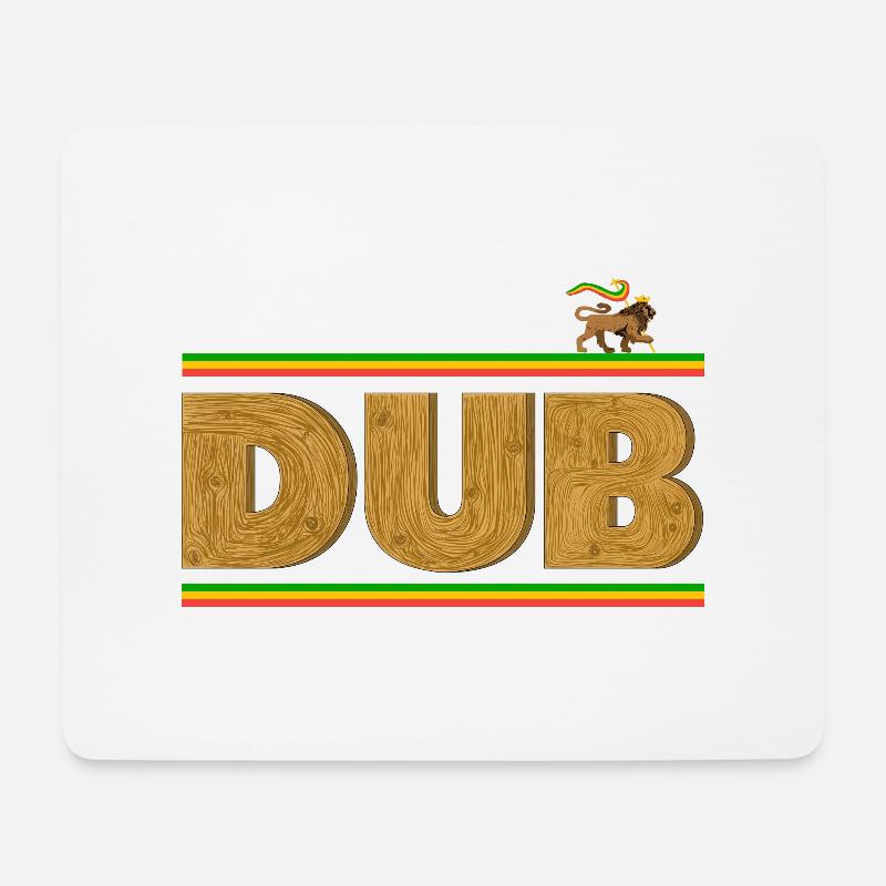 Dub auf Holz - Mousepad (Querformat) - Weiß