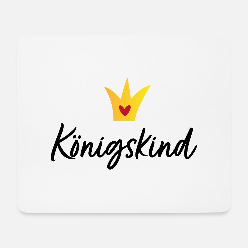 Koenigskind - Mousepad (Querformat) - Weiß