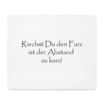 Riechst Du den Furz - Mousepad (Querformat) - Weiß - Vorne