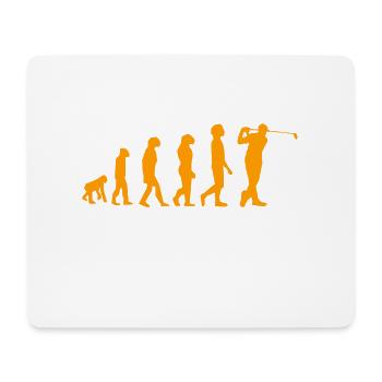 Évolution du golf - Tapis de souris (format paysage) - blanc - Devant