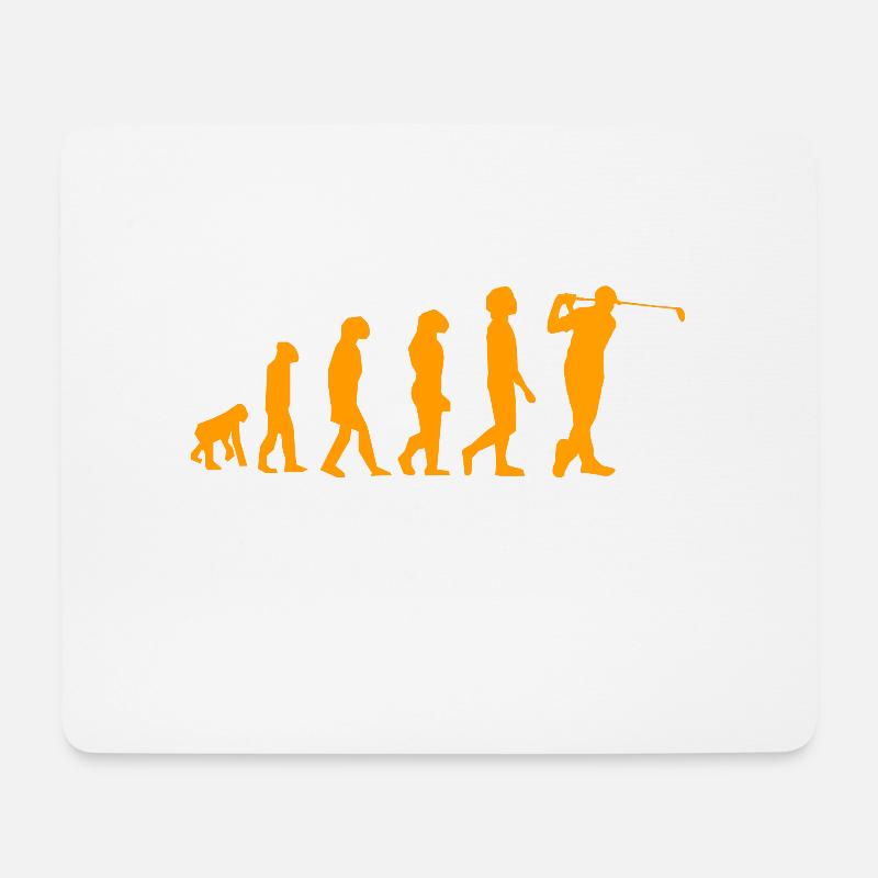 Golf evolution - Mouse Pad (horizontal) - white