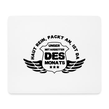 Unser Mitarbeiter des Monats - Mousepad (Querformat) - Weiß - Vorne