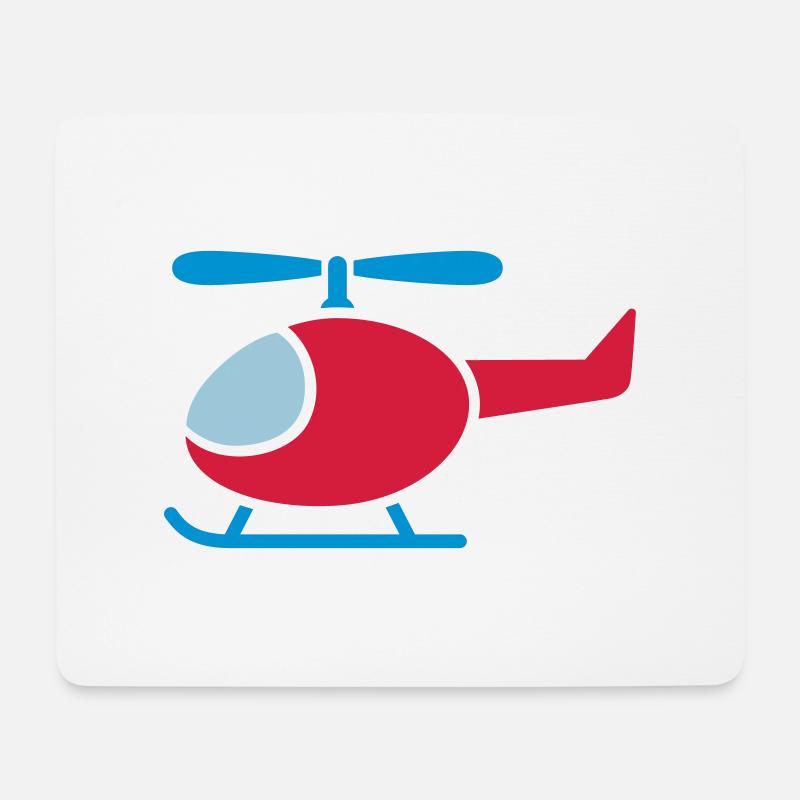 Helicopter Helicopter - Mouse Pad (horizontal) - white