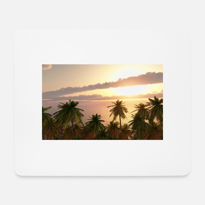 In der Südsee - Mousepad (Querformat) - Weiß