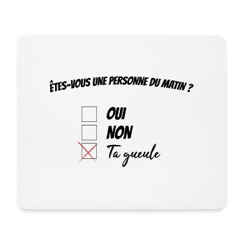 Pas du matin - Tapis de souris (format paysage) - blanc - Devant
