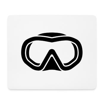 freediving logo - Mouse Pad (horizontal) - white - Front