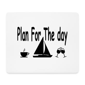 Voile - Tapis de souris (format paysage) - blanc - Devant
