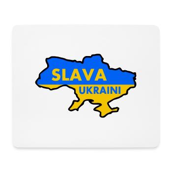 Slava ukraini - Mousepad (Querformat) - Weiß - Vorne