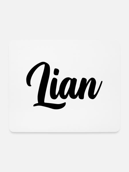 Lian - Mousepad (Querformat) - Weiß