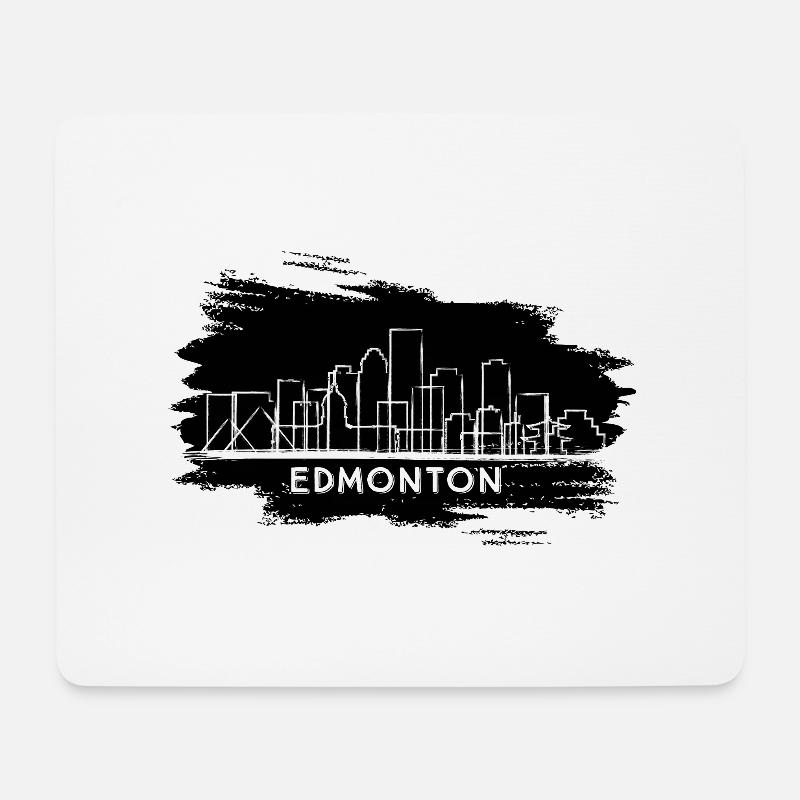 Edmonton - Mousepad (Querformat) - Weiß