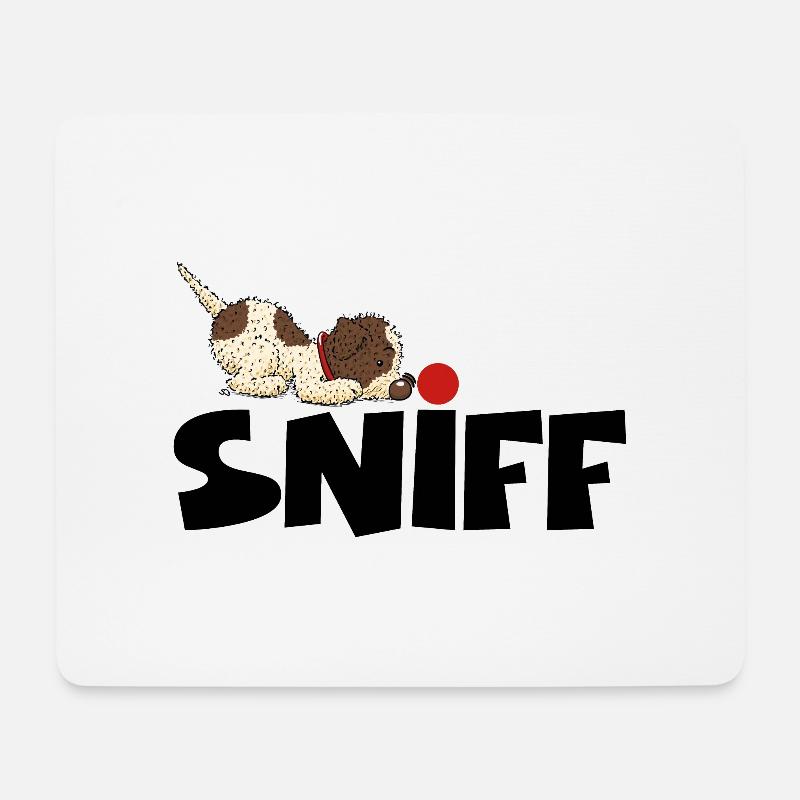 sniff1 1 - Mousepad (Querformat) - Weiß
