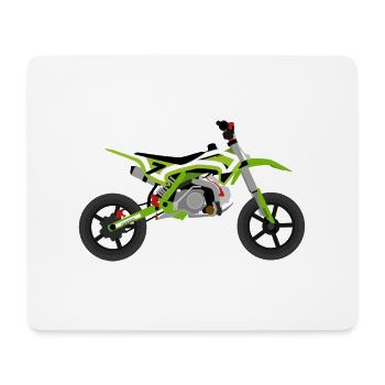 super Moto Vert Blanc - Tapis de souris (format paysage) - blanc - Devant